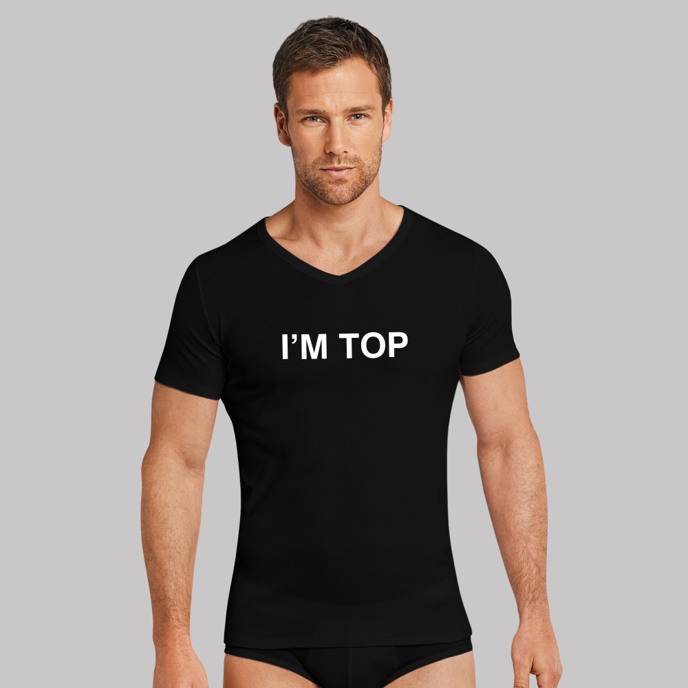 BASIC V-NECK T-SHIRT "I'm Top"